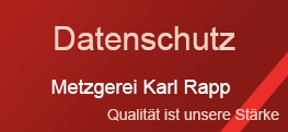 Metzgerei Rapp Datenschutz