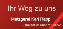 Metzgerei Rapp Anfahrt