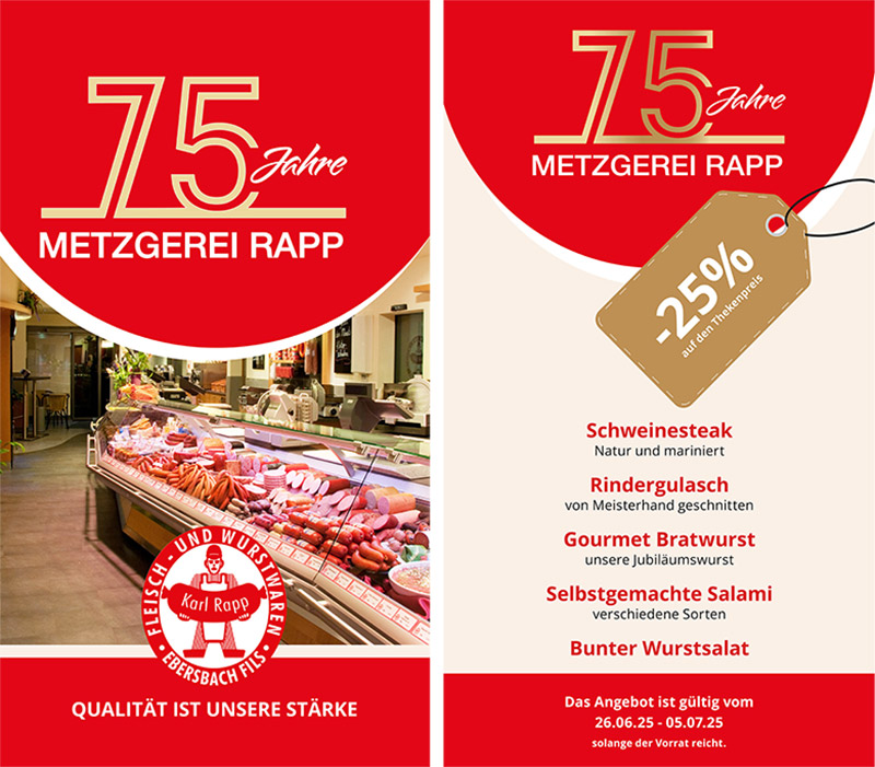 75 Jahre Metgerei Rapp in Ebersbach